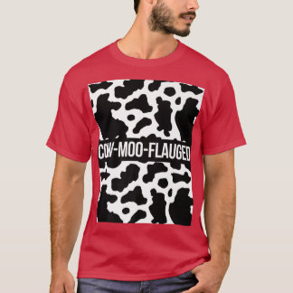T-shirt Cow Lover Producteur de bovins CowMooFlauged Motif