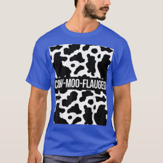 T-shirt Cow Lover Producteur de bovins CowMooFlauged Motif