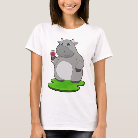 T-shirt Cow Red wine (Devant)