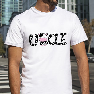 T-shirt Cow Uncle Cow Cow Cow Thème Anniversaire