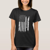 T-shirt Cowboy AF États-Unis Distressed avec drapeau améri (Devant)