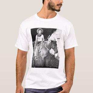 T-shirt Cowboy américain au Kansas, c.1880 (photo de b/w)