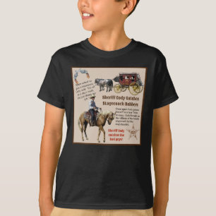 T-shirt Cowboy Anniversaire Ajouter Nom du garçon Sheriff 