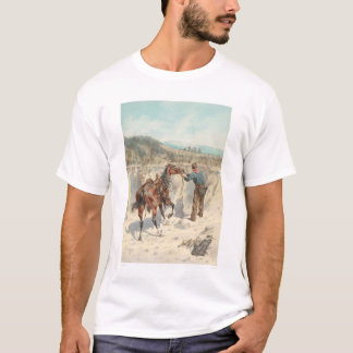 T-shirt Cowboy avec le cheval dans Arroyo… (1324)
