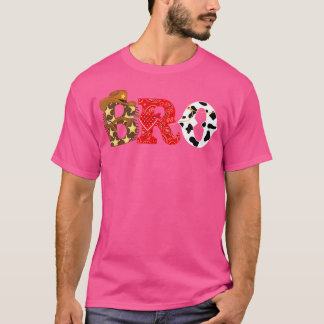 T-shirt Cowboy Bro Western Rodeo Thème Anniversaire Fête M