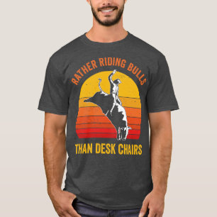 T-shirt Cowboy Bull Rider Rodeo Bull Rider Drôle