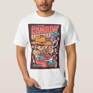 T-shirt Cowboy Cereal Pop Art Parodie