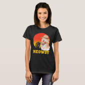 T-shirt Cowboy Chat Funny Meowdy (Devant entier)