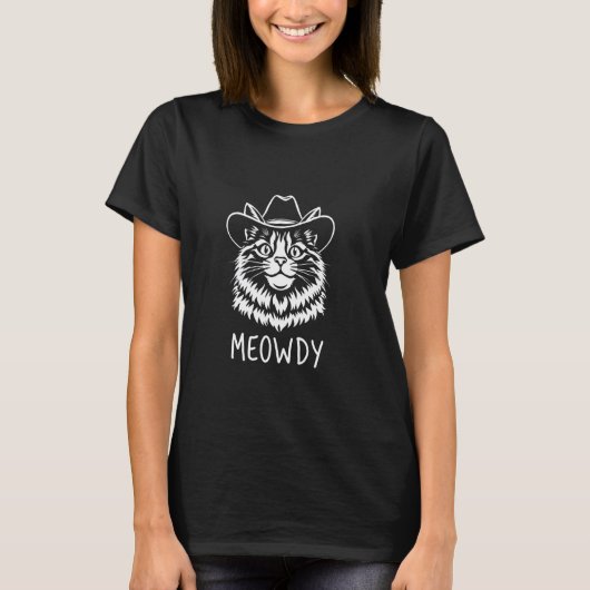 T-shirt Cowboy Chat SALUT! (Devant)