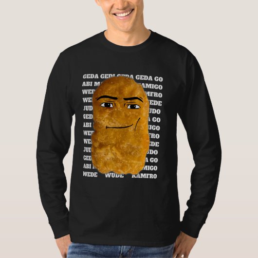 T-shirt Cowboy Chicken Nugget mème (Devant)