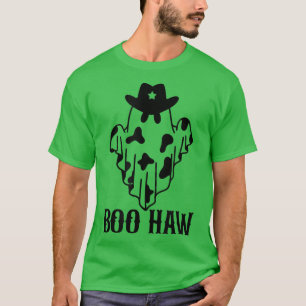 T-shirt Cowboy Cowgirl BooHaw Retro Western Ghost Hallowee