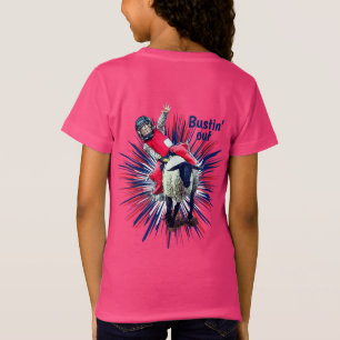 T-Shirt Cowboy Cowgirl Rodeo Occidental Lutte de Mouton