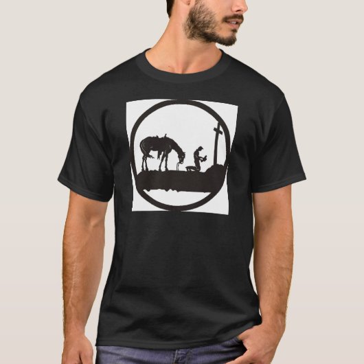 T-shirt cowboy de prière (Devant)
