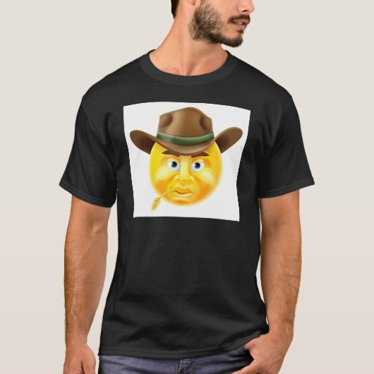 T-shirt Cowboy d'émoticône (Devant)