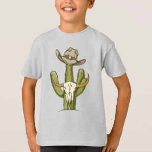 T-shirt Cowboy En Westen Cactus Yeehaw Idées Cadeaux T-Shi