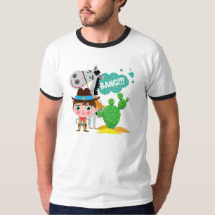T-shirt Cowboy et cheval
