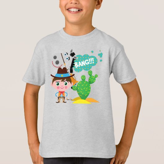 T-shirt Cowboy et cheval (Devant)