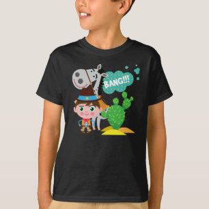 T-shirt Cowboy et cheval