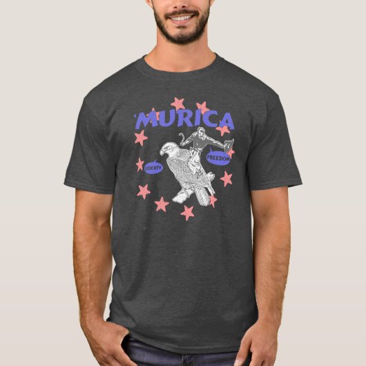 T-shirt Cowboy et Eagle de Murica (Devant)