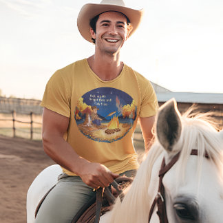 T-shirt Cowboy et vache chien cuisine automne poisson