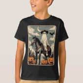T-shirt Cowboy Ghost Riding Horse Funny Tarot Card Hallowe (Devant)
