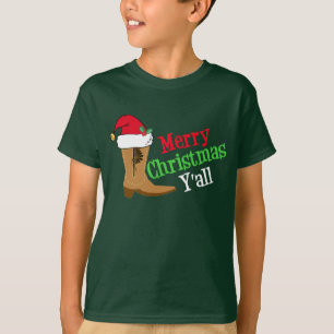 T-shirt Cowboy Joyeux Noël Yall