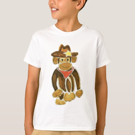 T-shirt Cowboy Monkey (Devant)