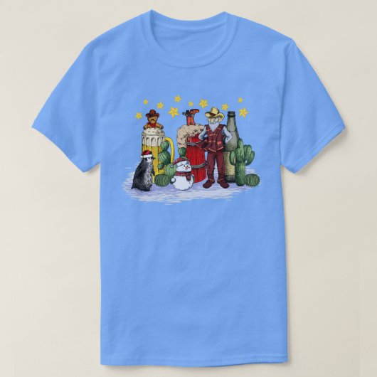 T-shirt Cowboy Noël 7 (Design devant)