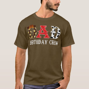 T-shirt Cowboy Papa Birthday Crew Western Rodeo Thème de n