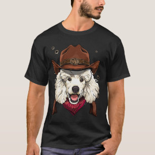 T-shirt Cowboy Poodle Western Rodeo Cowboy Casquette et Ba