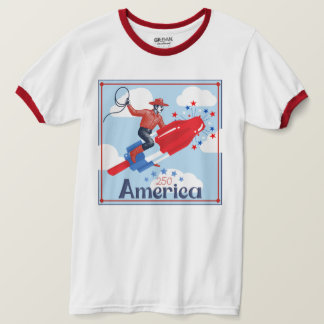 T-Shirt Cowboy Pop Américain