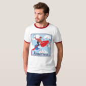 T-Shirt Cowboy Pop Américain (Devant entier)