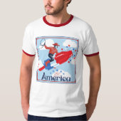 T-Shirt Cowboy Pop Américain (Devant)