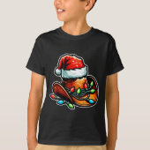 T-shirt Cowboy Santa Hat Xmas Reindeer Rodeo Christmas In (Devant)
