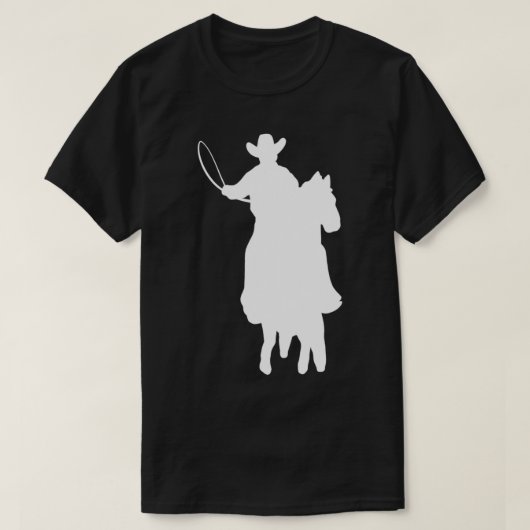 T-shirt Cowboy Silhouette Cowboy Fanatique (Design devant)