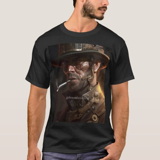 T-shirt Cowboy Steampunk (Devant)