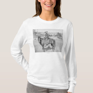 T-shirt Cowboy sur son cheval PhotographSouth Dakota