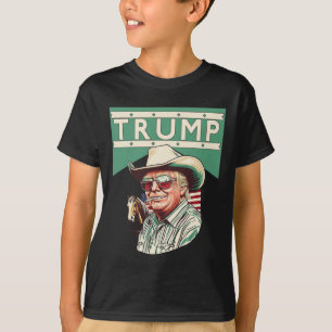 T-shirt Cowboy Trump Trump est mon président