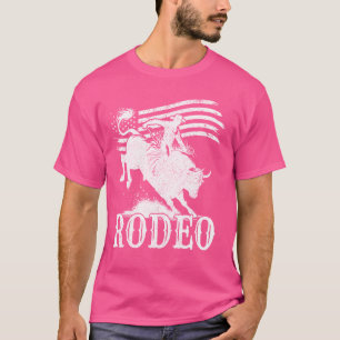 T-shirt Cowboycore Retro Steer Bull Cow Skew Rodeo Wester