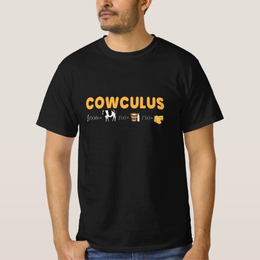 T-shirt Cowculus Math Physique Vaches Vaches (Devant)