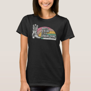 T-shirt Cowgirl Boots Vintage Rétro & Bling C'est Une Cowg