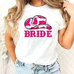 T-shirt Cowgirl Disco Dernier Rodeo Bachelorette<br><div class="desc">Un design amusant cowgirl avec des détails roses chauds et oranges</div>