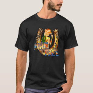 T-shirt Cowgirl Fer à cheval Errer Âme sauvage occidentale