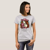 T-shirt Cowgirl Glam Rose Coquette Rodeo Diva (Devant entier)