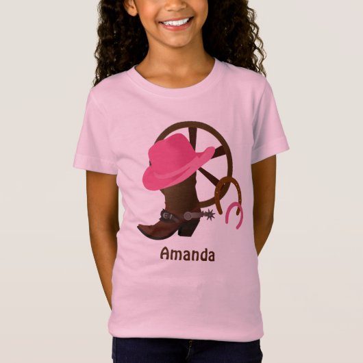 T-shirt Cowgirl personnalisé (Devant)