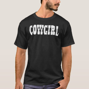 T-shirt Cowgirl vachère, Cheval, Équestre, Cowgirl brune