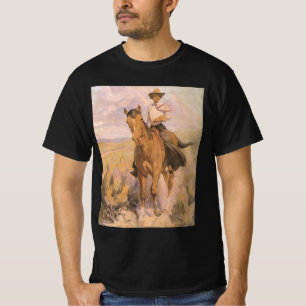T-shirt Cowgirl vintage Cowboy, Femme à cheval par Dunton