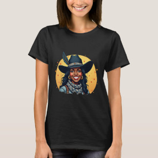 T-shirt Cowgirl Western Rodeo Melanin Histoire Texas Junet