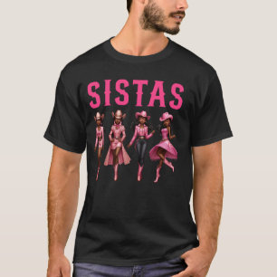 T-shirt Cowgirls occidentales sistas noires afro-américain