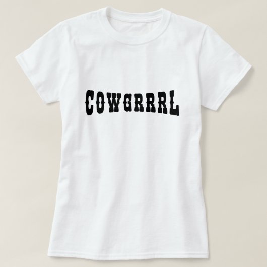 T-SHIRT COWGRRRL (Design devant)